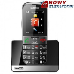 Telefon GSM MAXCOM MM720BB|czar. czarny, dla Seniora SOS-Telefony i Smartfony