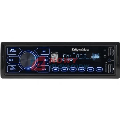 Radio samoch. K&M KM2013 FM/USB 4x50W AUX/MicroSD