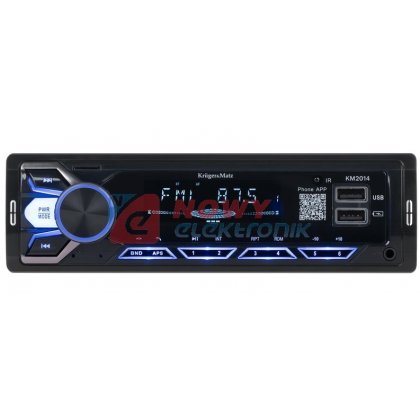 Radio samoch. K&M KM2014 FM/USB 4x15W AUX