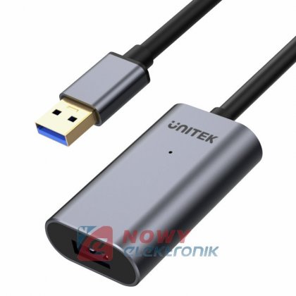 Kabel USB 3.0 10m UNITEK Y-3005 Wtyk-Gniazdo, Przedłużacz USB Aktywny