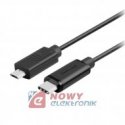 Kabel Wt.USB-C/Wt.MicroUSB 1M UNITEK Y-C473BK