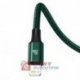 Kabel USB-iPhone/MicroUSB/USB-C BASEUS Rapid 3w1, Zielony 1,5m