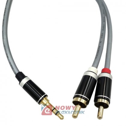 Kabel Jack 3,5st - 2xRCA 3m VITALCO JKR52 HQ Premium