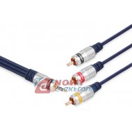 Kabel Jack 3,5 4-Pol. 3xRCA 1,5m Digital Vitalco