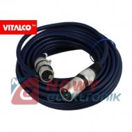 Kabel Mikrofonowy XLR 15m Wt/Gn Wtyk-Gniazdo, Vitalco MK06