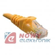 Kabel LAN Kat.6 UTP 2m Żółty