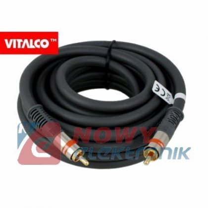 Kabel 1xRCA 5m VITALCO Premium Coaxial