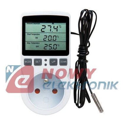 Regulator temperatury termostat 230V -40C do 120C