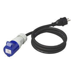 Adapter CEE gniazdo na wtyk 230V SCHUKO 16A 3x2.5mm 150cm-Motoryzacja