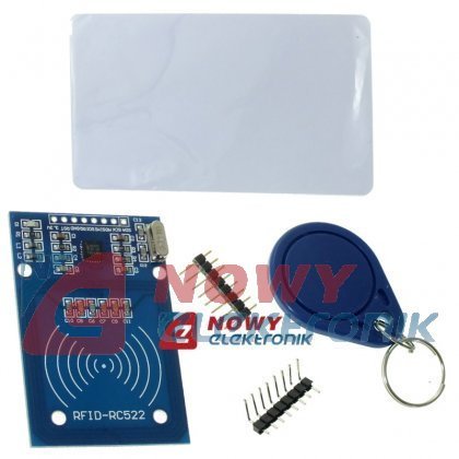 Moduł zestaw RFID RC522+ karta zbliżeniowa+brelok(czytnik) ARDUINO KLON