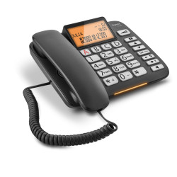 Telefon DL580 Gigaset | Czarny, dla seniora, głośne dzwonki-Telefony i Smartfony