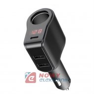 Ładowarka USB samochodowa 45W 2xUSB + USB-C, eXtremestyle CC45CUUL