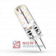 Żarówka LED G4 1,5W  12V WW SPECTRUM Biała ciepła, silikon