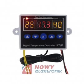Regulator temp. -19+99°C NTC10K 12V KT88  termostat uniwersalny