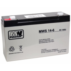 Akumulator 6V-14Ah       AGM MWS-Akumulatory i Ładowarki
