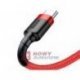 Kabel USB  USB-C 2m BASEUS TYPE-C Red+Black 2A