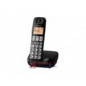 Telefon Panasonic KX-TGE110PDB  DECT Czarny bezprzewodowy (+)