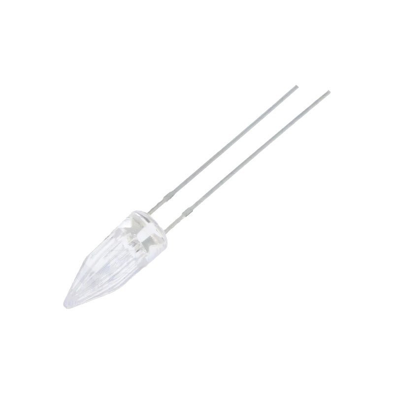 Lot De 5 LED Rouges OSR5RUEDD1A 4.85mm - Intensité 750-1120mcd, 1.8-2.6V, Lentille Transparente, Marque OPTOSUPPLY