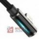 Kabel USB-Lightning 1m BASEUS iPhone, kątowy czarny