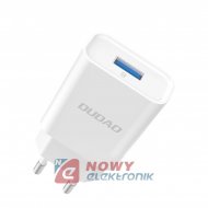 Ładowarka USB sieciowa 2,1A 4AEU Dudao, biała