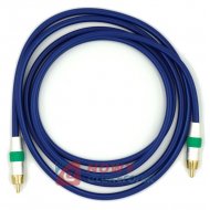 Kabel 1xRCA 2,5m COAXIAL HQ Premium, Wtyk Red/Green/Blue