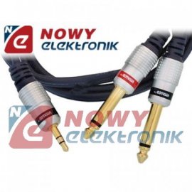 Kabel Jack 3,5st-2xWt.6,3 mono 1m DIGITAL VITALCO  do mixera