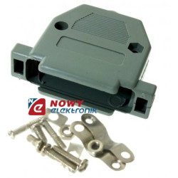 Obudowa D-SUB 25pin D25HP1 Skręcana szara-Podzespoły Elektroniczne