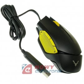 Mysz Optyczna Gamingowa WESDAR GM1 4000DPI Czarna Regulowana Czułość HQ