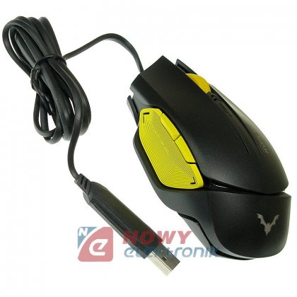 Mysz Optyczna Gamingowa WESDAR GM1 4000DPI Czarna Regulowana Czułość HQ