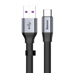 Kabel USB/USB-C płaski 23cm 40W Baseus, QC3.0, SuperCharge-Kable i Przyłącza RTV i PC