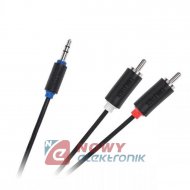 Kabel Jack 3,5st-2xRCA 3m stand. Cabletech standard