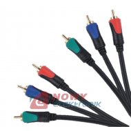 Kabel 3xRCA 3,0m  Trans-blue KPO3602-3