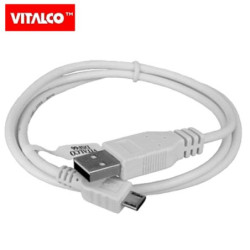 Kabel USB/MicroUSB 1,5m Biały DSF651 Vitalco-Kable i Przyłącza RTV i PC
