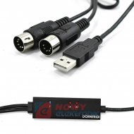 Adapter konwerter USB MIDI DOREMIDI interfejs kabel IN-OUT MIDI