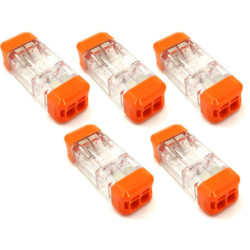 Szybkozłączka 2x2 rozłączna LED 5szt 2-tor LT-22 0,08-4mm2 linka/drut-Oświetlenie