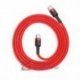 Kabel USB-C Wtyk-Wtyk 1m Baseus Red QC3.0 Power Delivery 3A 60W