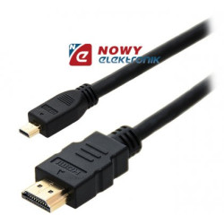 Kabel HDMI - micro HDMI 3m HDK78 Vitalco-Kable i Przyłącza RTV i PC