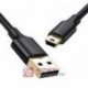 Kabel USB - MiniUSB 1m UGREEN Czarny