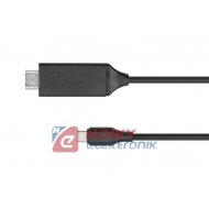 Kabel Wt.HDMI MHL/Wt.USB-C 2m MHL i ARC  Przejście, adapter K&M