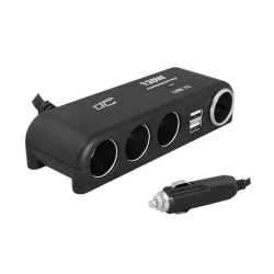 Rozgałęźnik wt.zap. 4gn/2xUSB LX 120W AS3 12/24V, zapalniczki-Motoryzacja