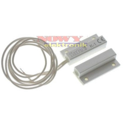 Kontaktron alarm. K-1 boczny biały Satel Czujnik kontaktronowy-Systemy Alarmowe