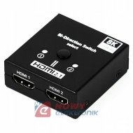 Switch HDMI 2.1 Splitter 1x2/2x1 Rozdzielacz, dwukierunkowy, 8K/4K/2K/FHD