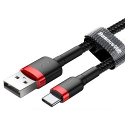 Kabel USB/USB-C 0,5m BASEUS TYPE-C Black+Red-Kable i Przyłącza RTV i PC