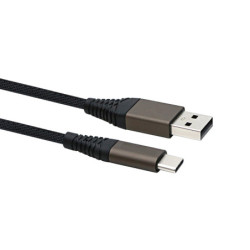 Kabel USB/USB-C USB2.0 1m BROWN 2.4A NEPOWER TYPE-C ładow. i dane-Kable i Przyłącza RTV i PC