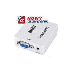 Konwerter VGA/HDMI + AUDIO Adapter VGA-HDMI-RTV SAT DVB-T