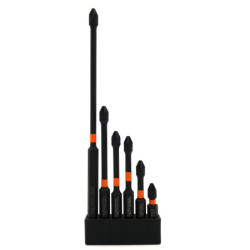 Zestaw wkrętaków krzyżakowych długie bity śrubokręty utwardzane 6w1-Narzędzia Warsztatowe i Wyposażenie