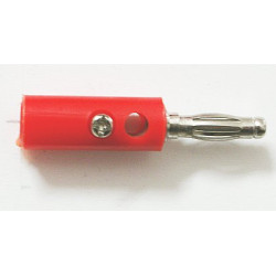 Wtyk Banan na kabel przykręcany LAW06 Carny/Czerwony-Podzespoły Elektroniczne