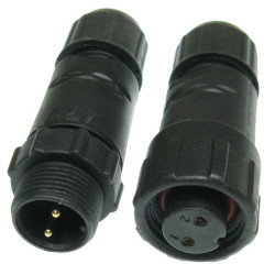 Złącze hermetyczne 2pin IP68 kpl.   (lutowane)-Podzespoły Elektroniczne