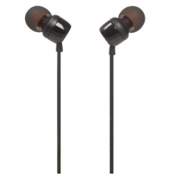 Słuchawki Douszne JBL Tune 110 Przewodowe z pilotem, Czarne, Jack 3,5-Naglosnienie i Estrada