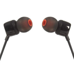 Słuchawki Douszne JBL Tune 110 Przewodowe z pilotem, Czarne, Jack 3,5-Naglosnienie i Estrada